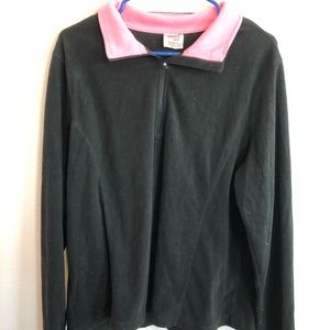 Danskin now black 1/4 zip long sleeve shirt